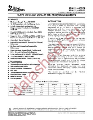 ADS6122IRHB25 datasheet  